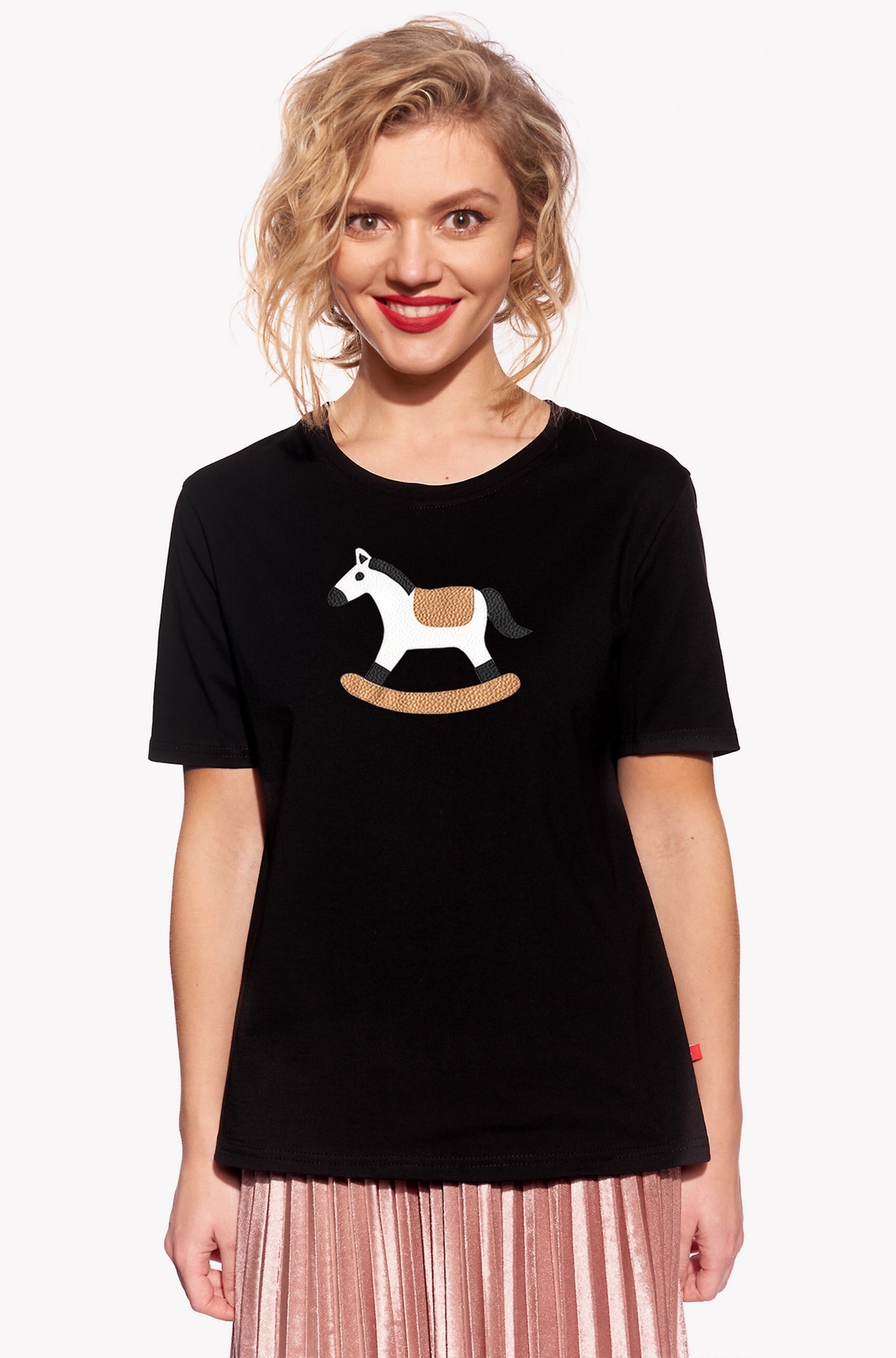 Shirt with rocking horse