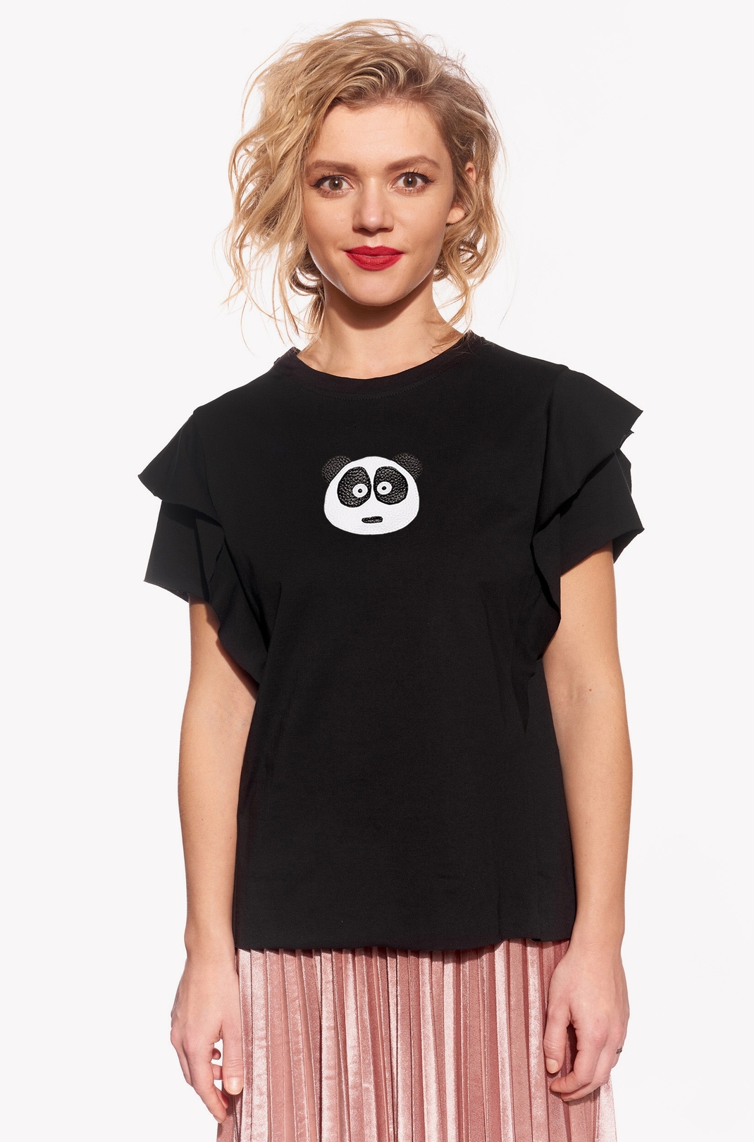 Shirt with panda bear