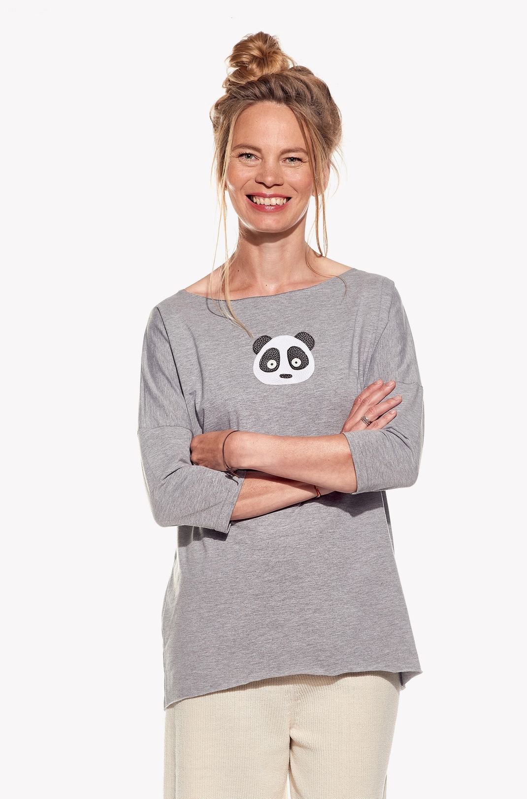 Shirt with panda bear