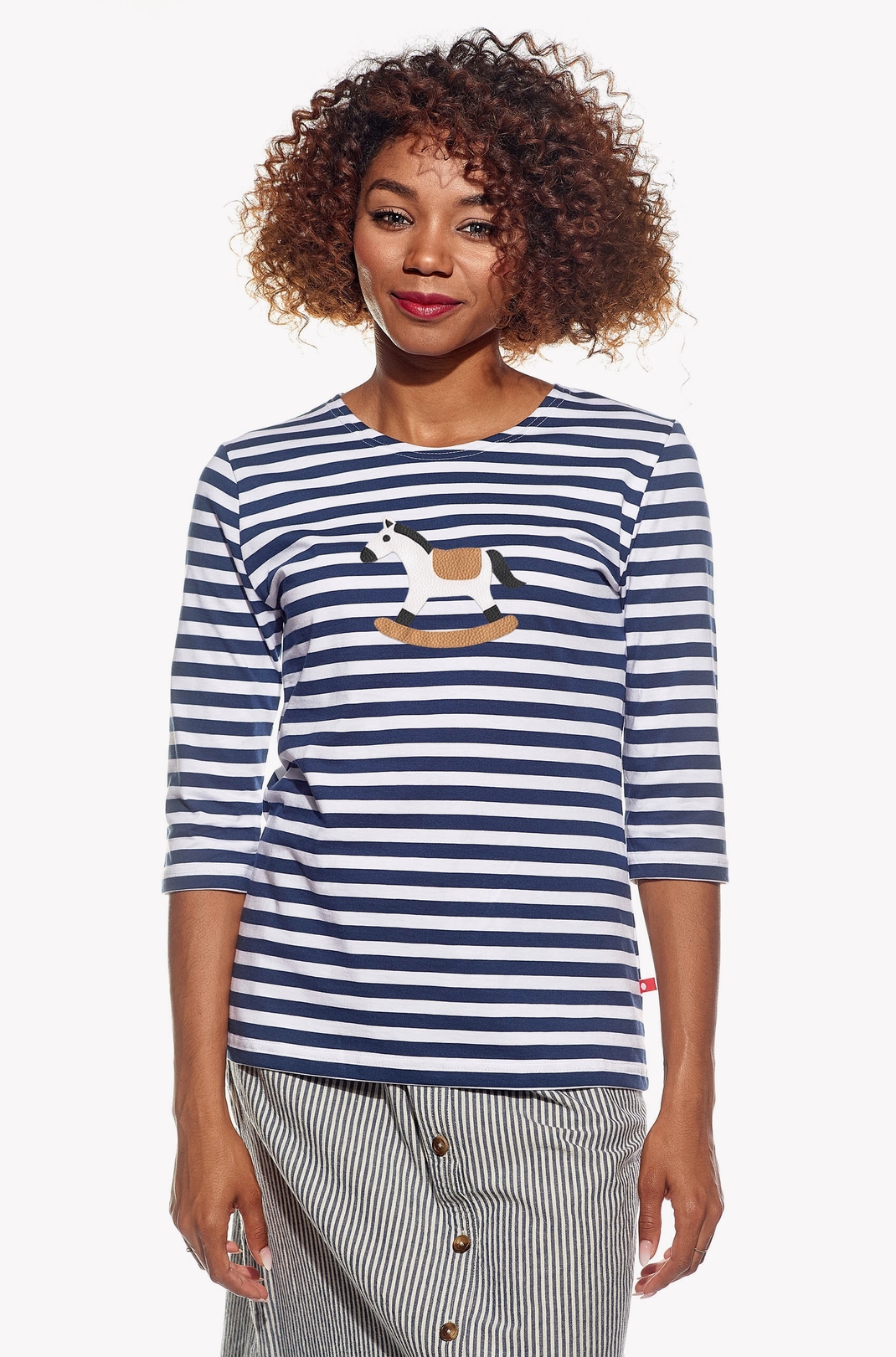 Shirt with rocking horse