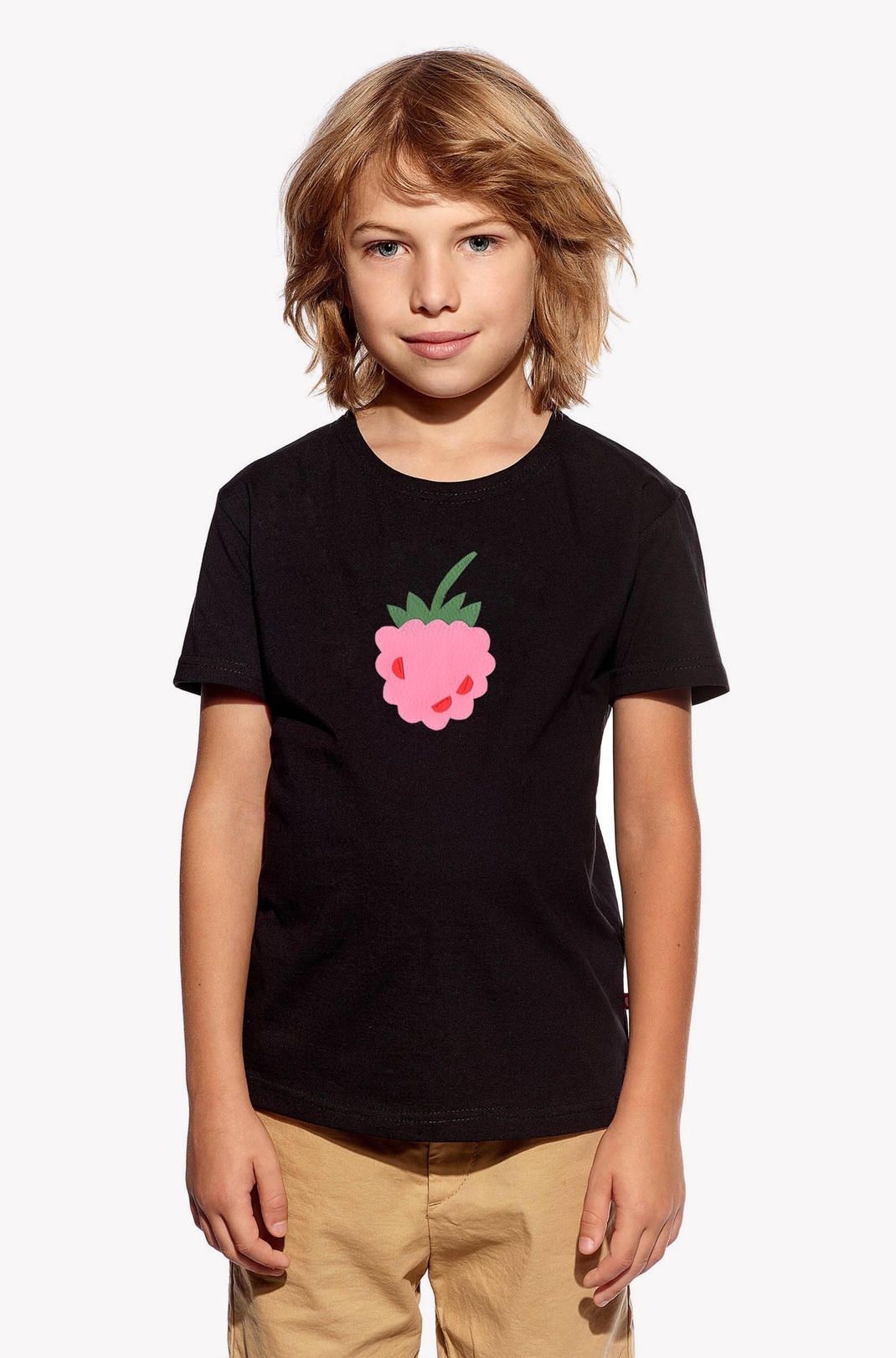 Shirt with raspberry