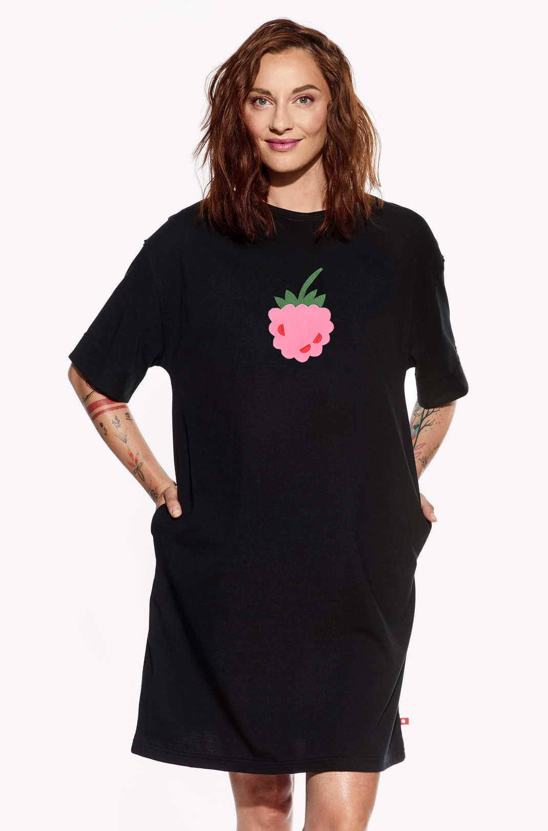 Dresses with raspberry