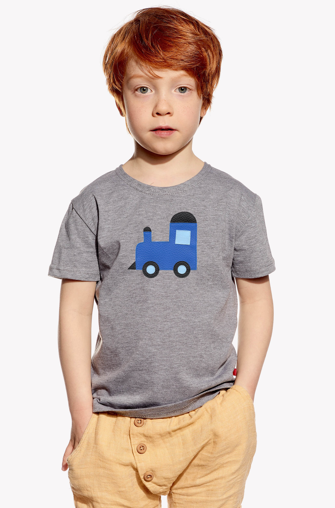 Shirt with train