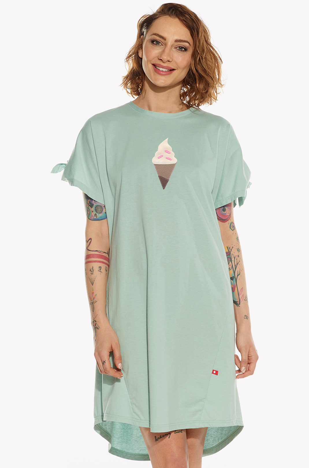 Dresses with ice cream