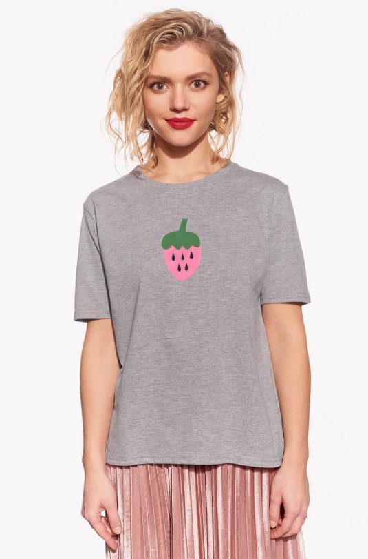 Shirt with strawberry