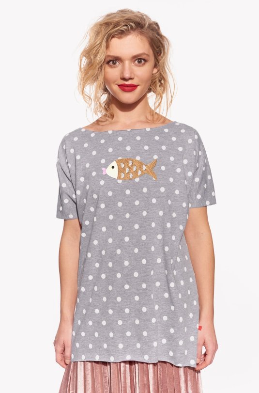 Shirt with fish