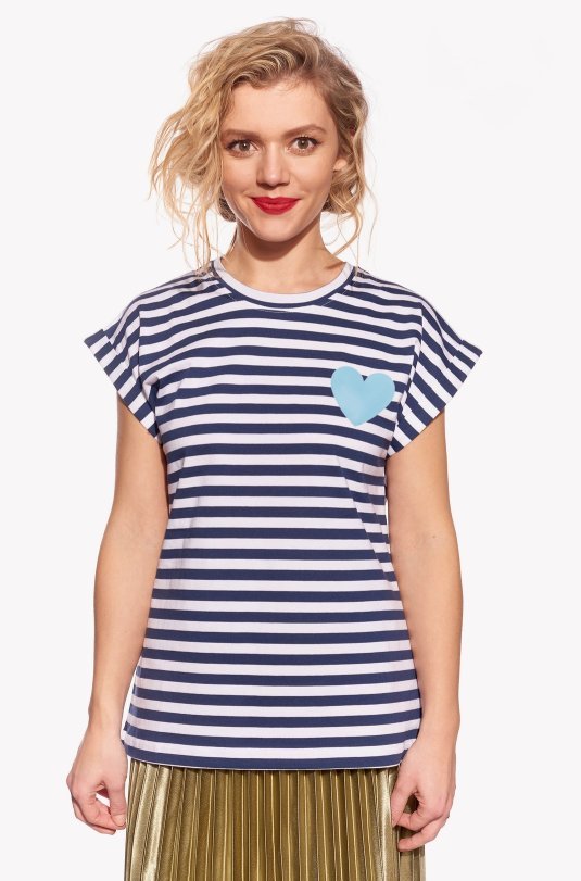 Tričko so srdiečkom