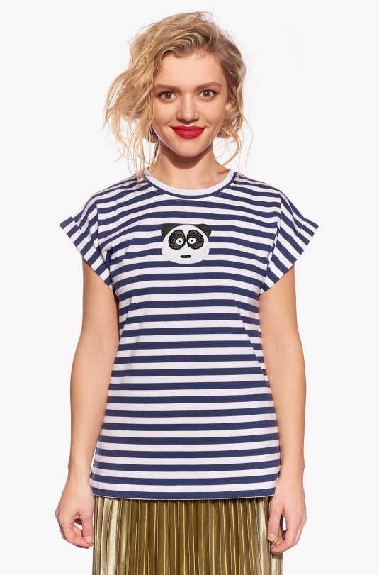 Shirt with panda bear