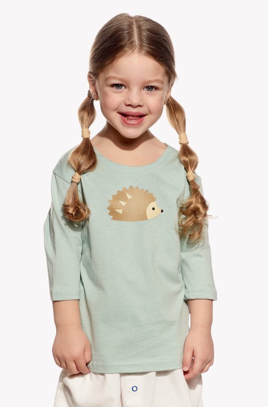 Shirt with hedgehog