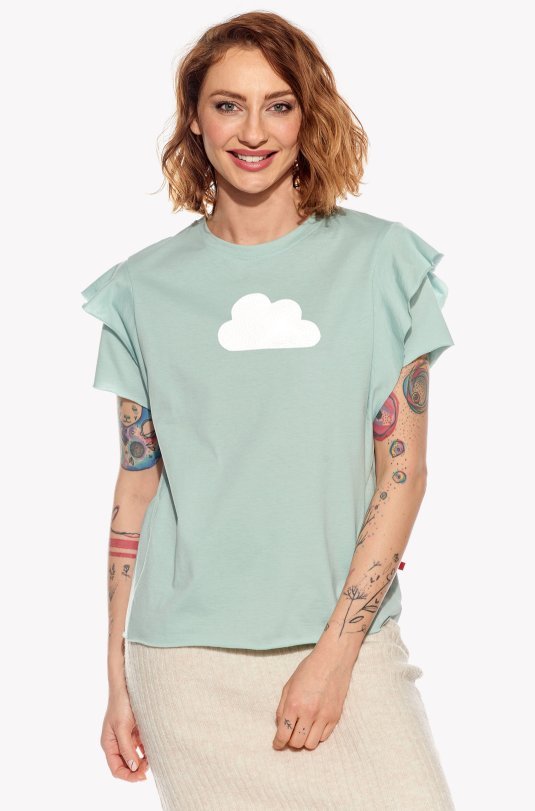 Shirt with cloud