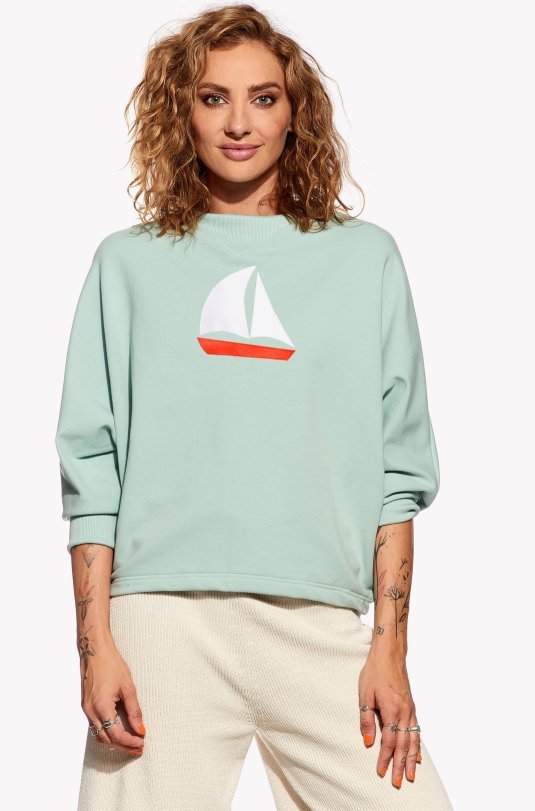 Hoodie with sailboat