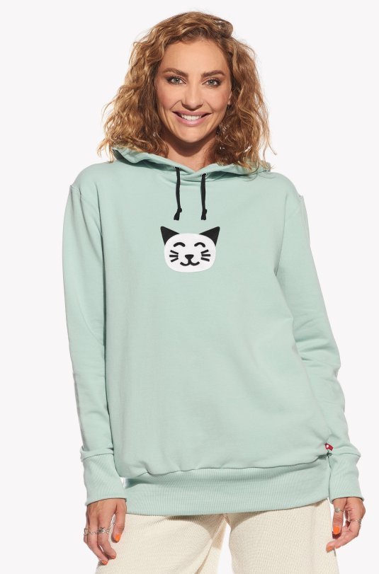 Hoodie with cat