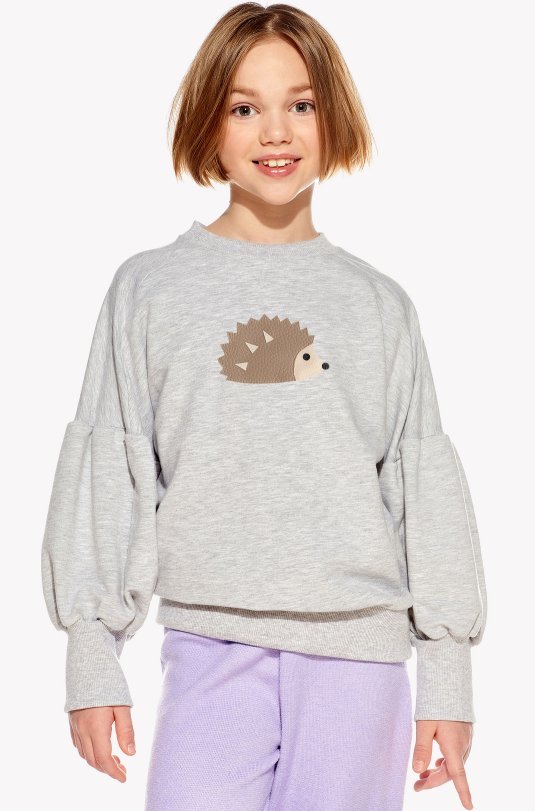 Kapucnis pulóver sündisznóval