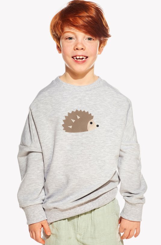 Hoodie with hedgehog