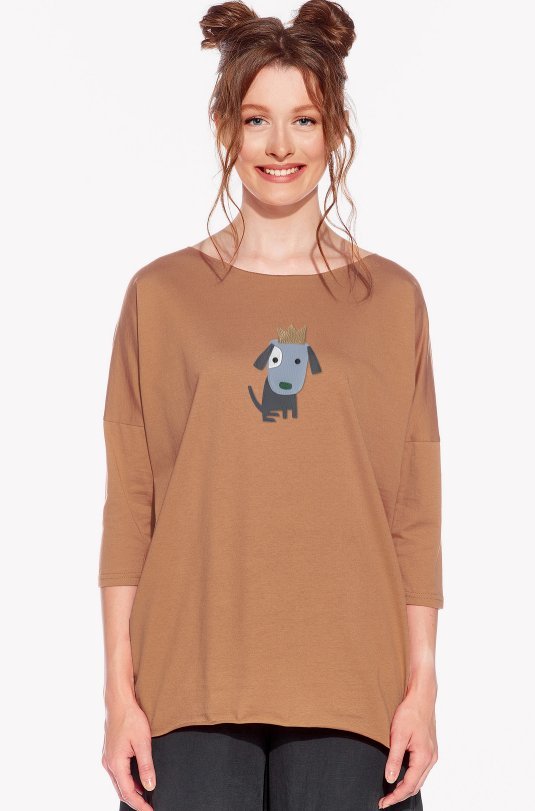 T-Shirt mit einem Hund