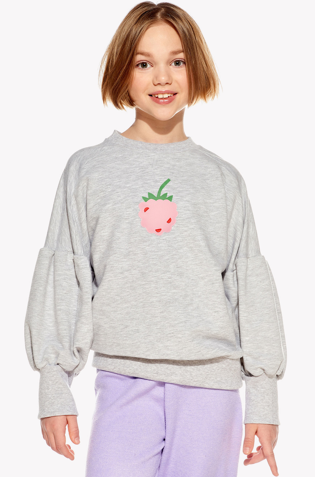 Hoodie with raspberry