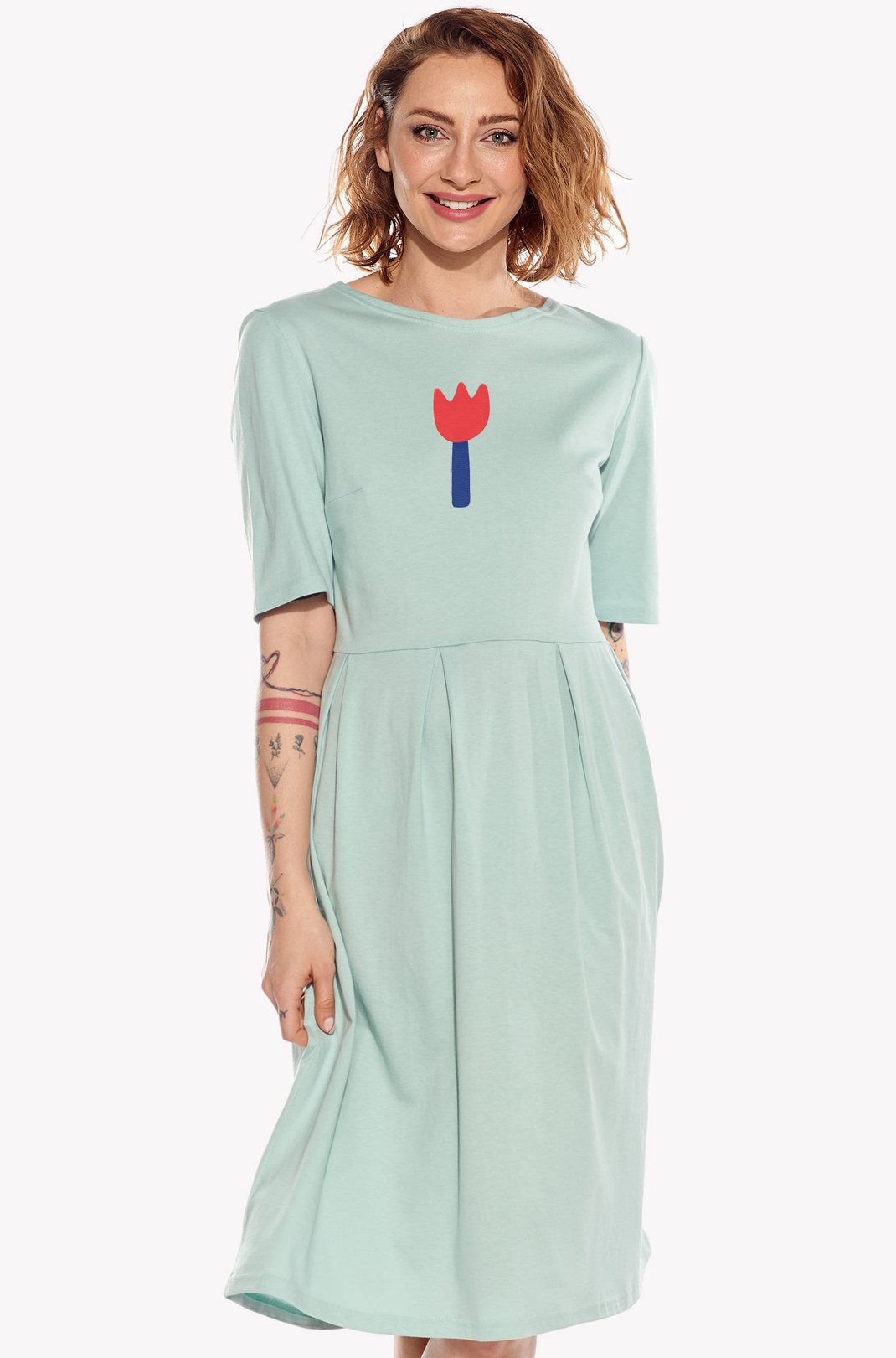 Dresses with a flower