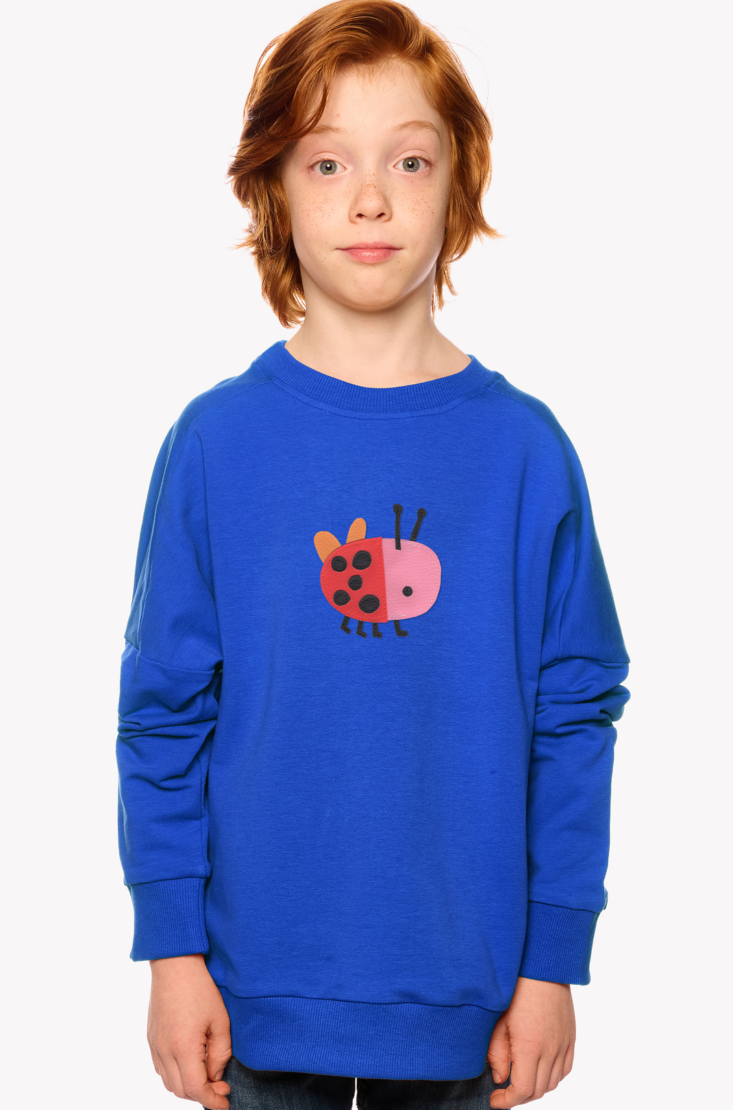 Sweatshirt mit einem Marienkäfer