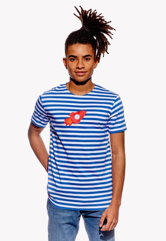 Shirt with rocket
