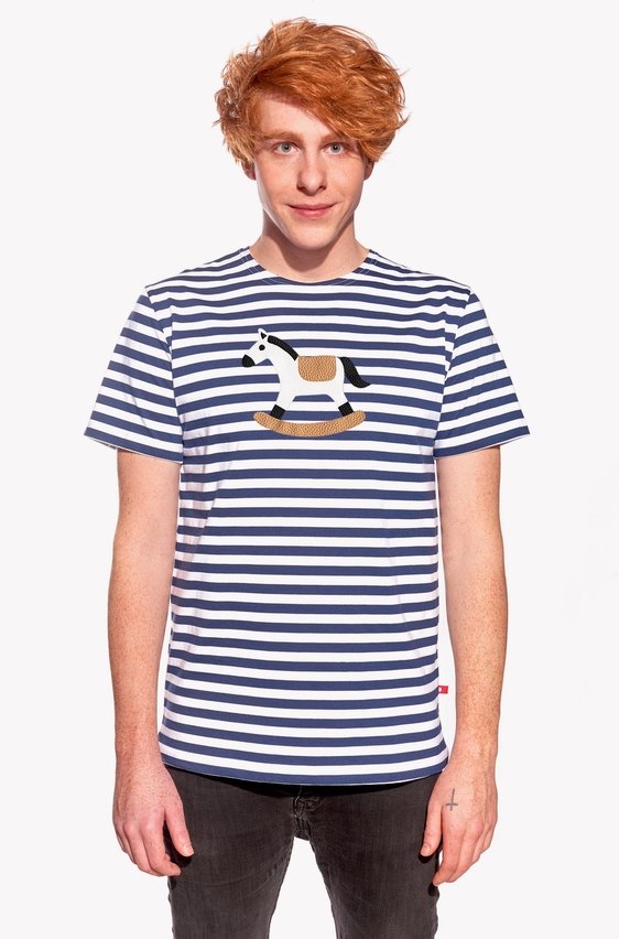 Shirt with rocking horse