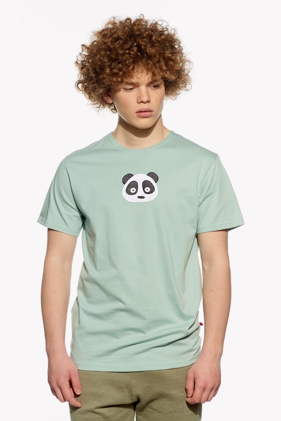 Shirt with panda bear