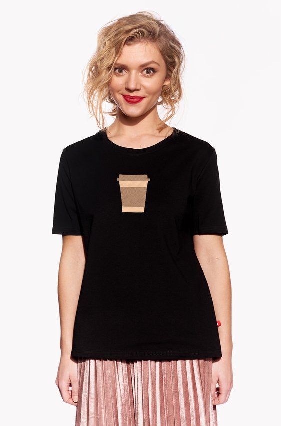 Shirt with coffee