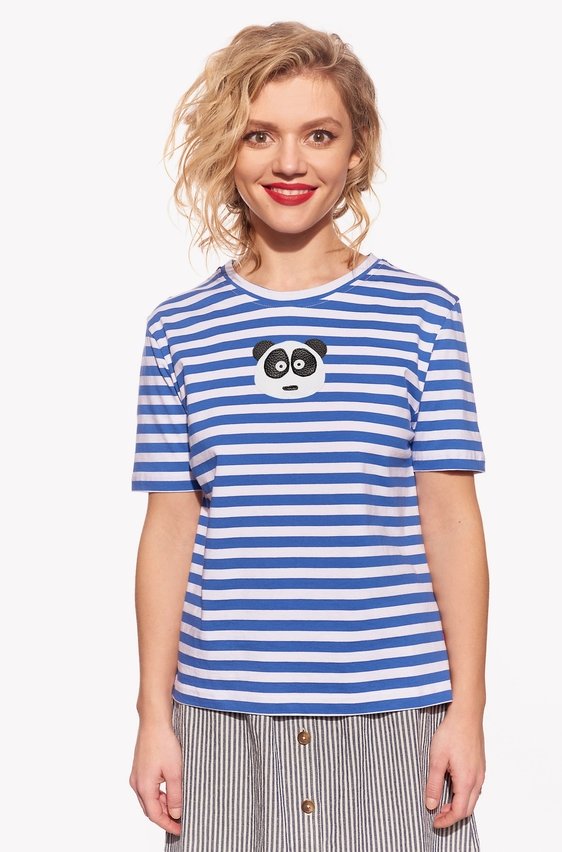 Shirt with panda bear