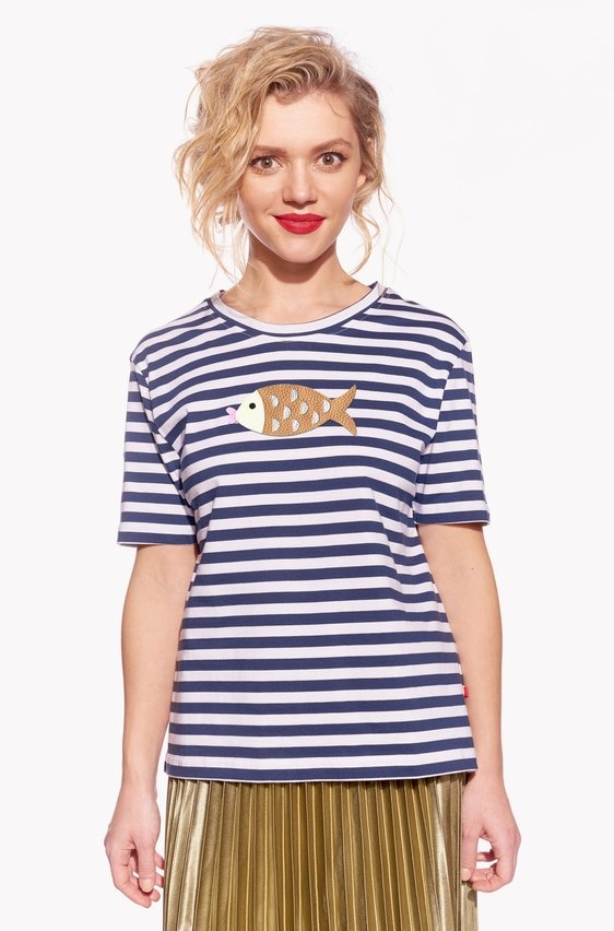 Shirt with fish