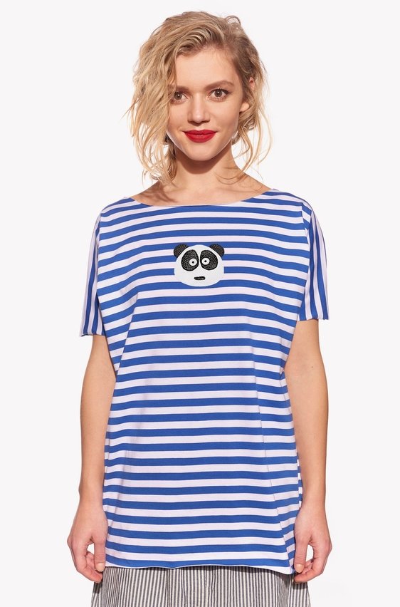 Shirt with panda bear