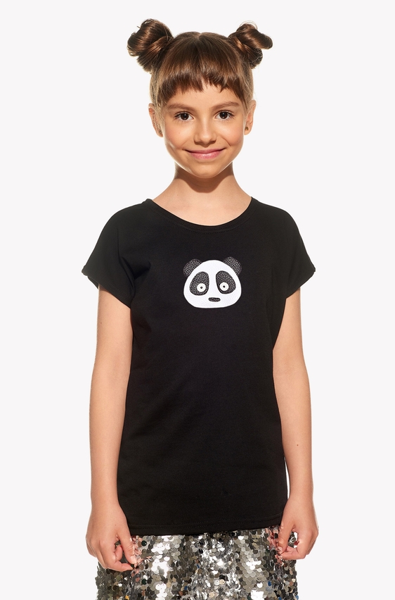 Shirt with panda bear