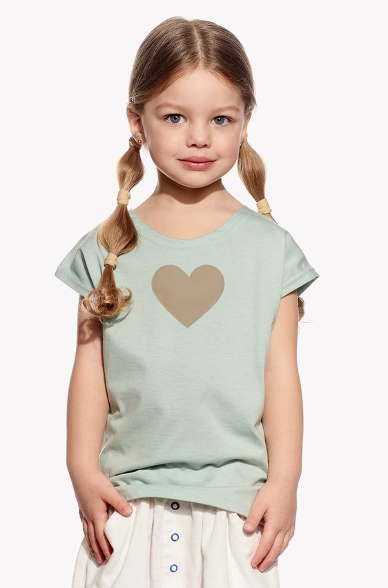 Tričko so srdiečkom