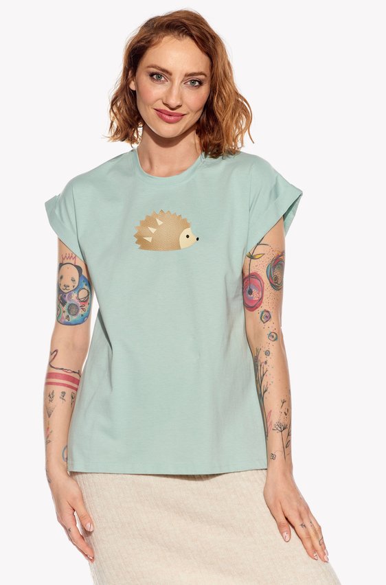 Shirt with hedgehog