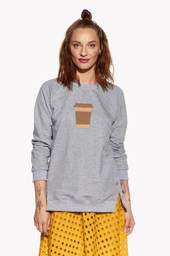 Hoodie with coffee