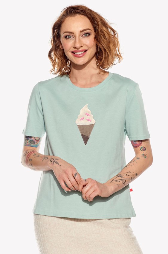 Shirt with ice cream