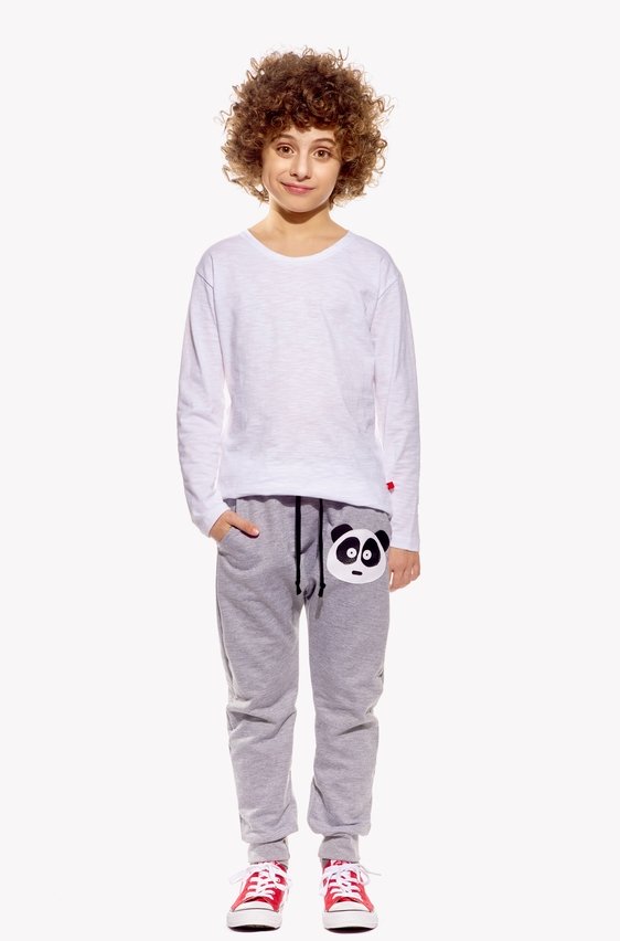 Sweatpants with panda bear