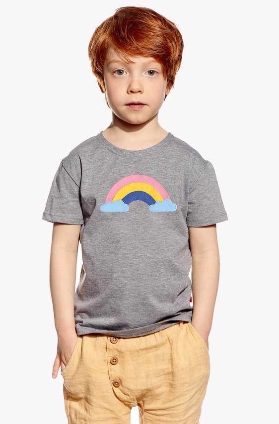 Shirt with a rainbow