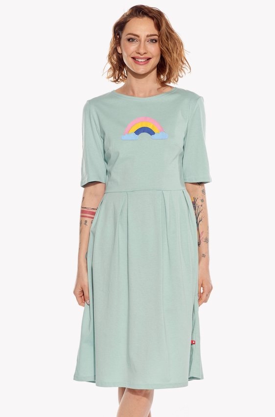 Dresses with a rainbow