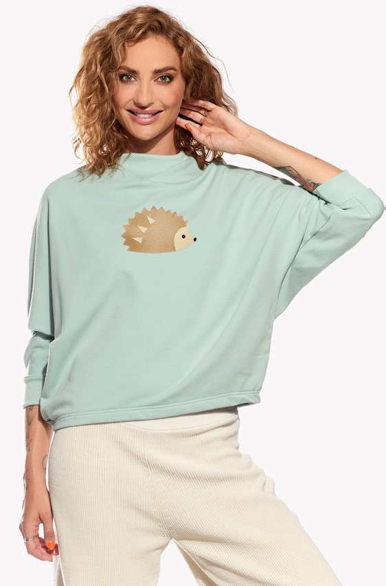Hoodie with hedgehog