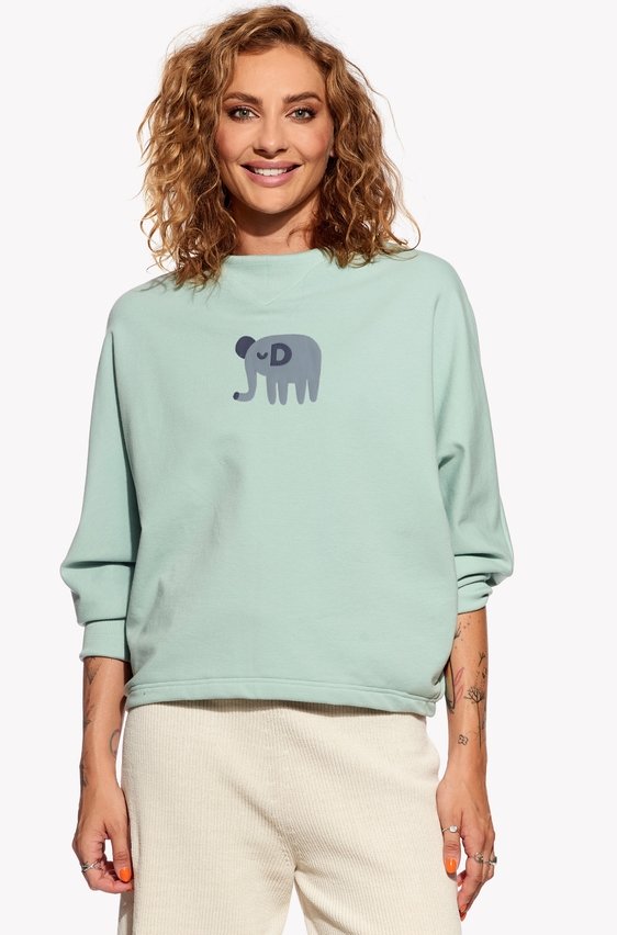 Hoodie with an elephant