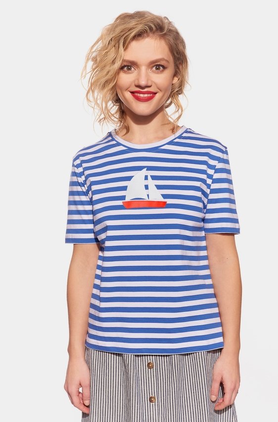 Shirt with sailboat