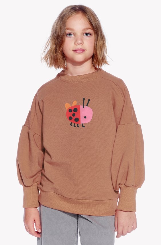 Hoodie with a ladybug