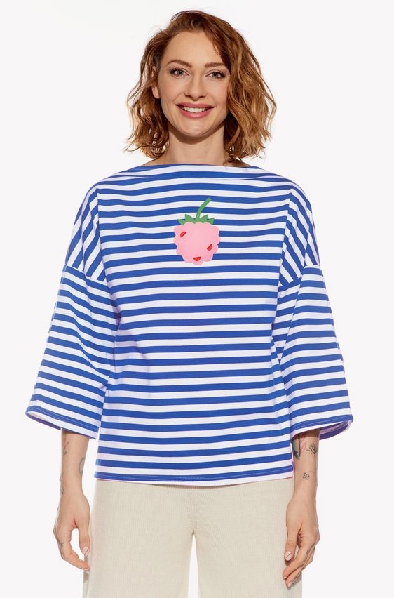 Shirt with raspberry