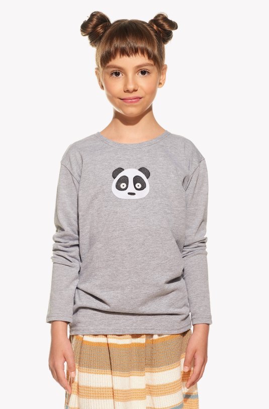 Shirt with panda bear