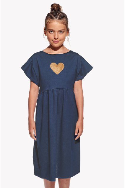 Lena Mini, Tmavomodré, Srdce, Pískacie (Velkosť 158)
