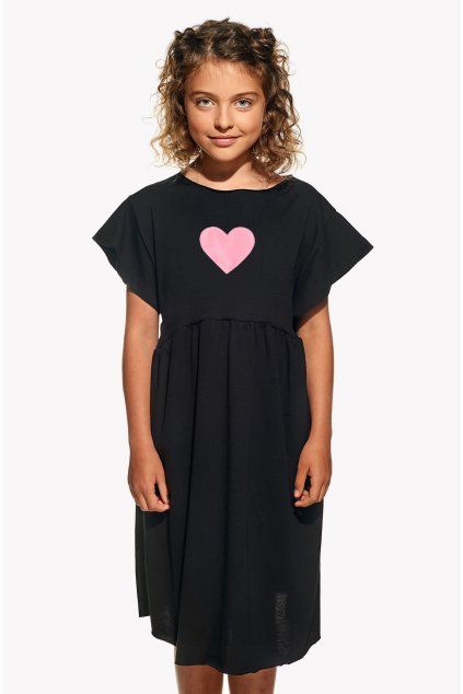Lena Mini, Čierne, Srdce, Pískacie (Velkosť 158)