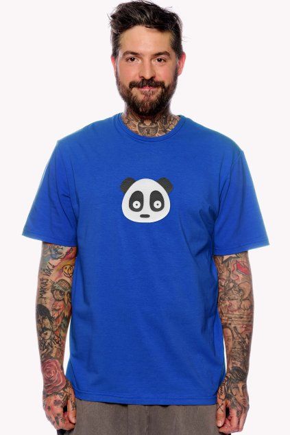 Samo, Pánske Tričko, Královska modrá, Panda (Veľkosť XXL)