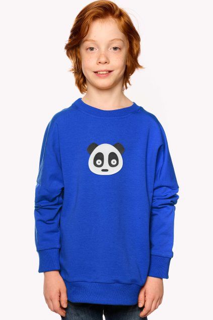 Natan, Detská mikina, Královska modrá, Panda (Veľkosť 98)