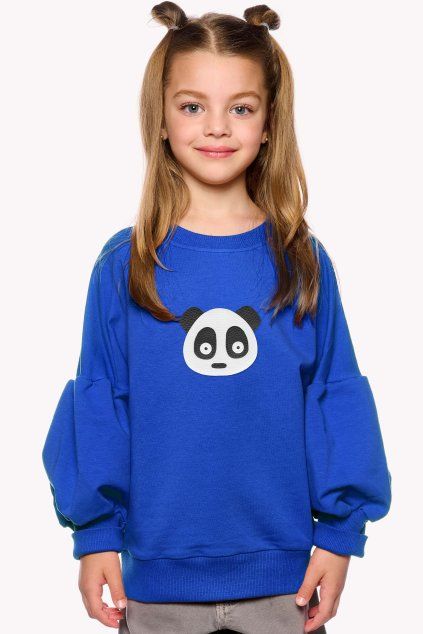 Fiona, Detská mikina, Královska modrá, Panda (Veľkosť 98)