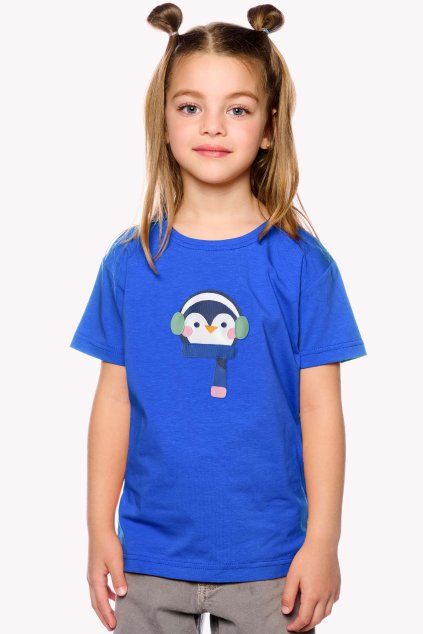Leona, Detské tričko, Královska modrá, Pingu (Veľkosť 98)