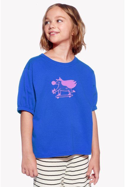 Lucy, Detské tričko, Královska modrá, Unicorn (Veľkosť 98)